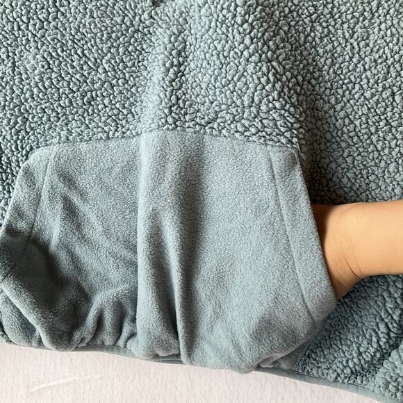 Hippie Rose Women Hoodie Size XL Light Blue Fleece Long Sleeve Pullover Half Zip - Picture 7 of 9